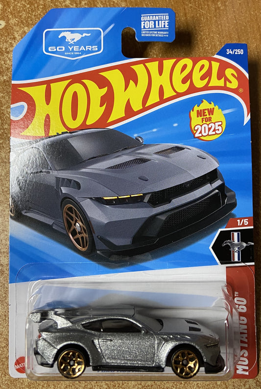 2025 Hot Wheels #34 Ford Mustang GTD SILVER