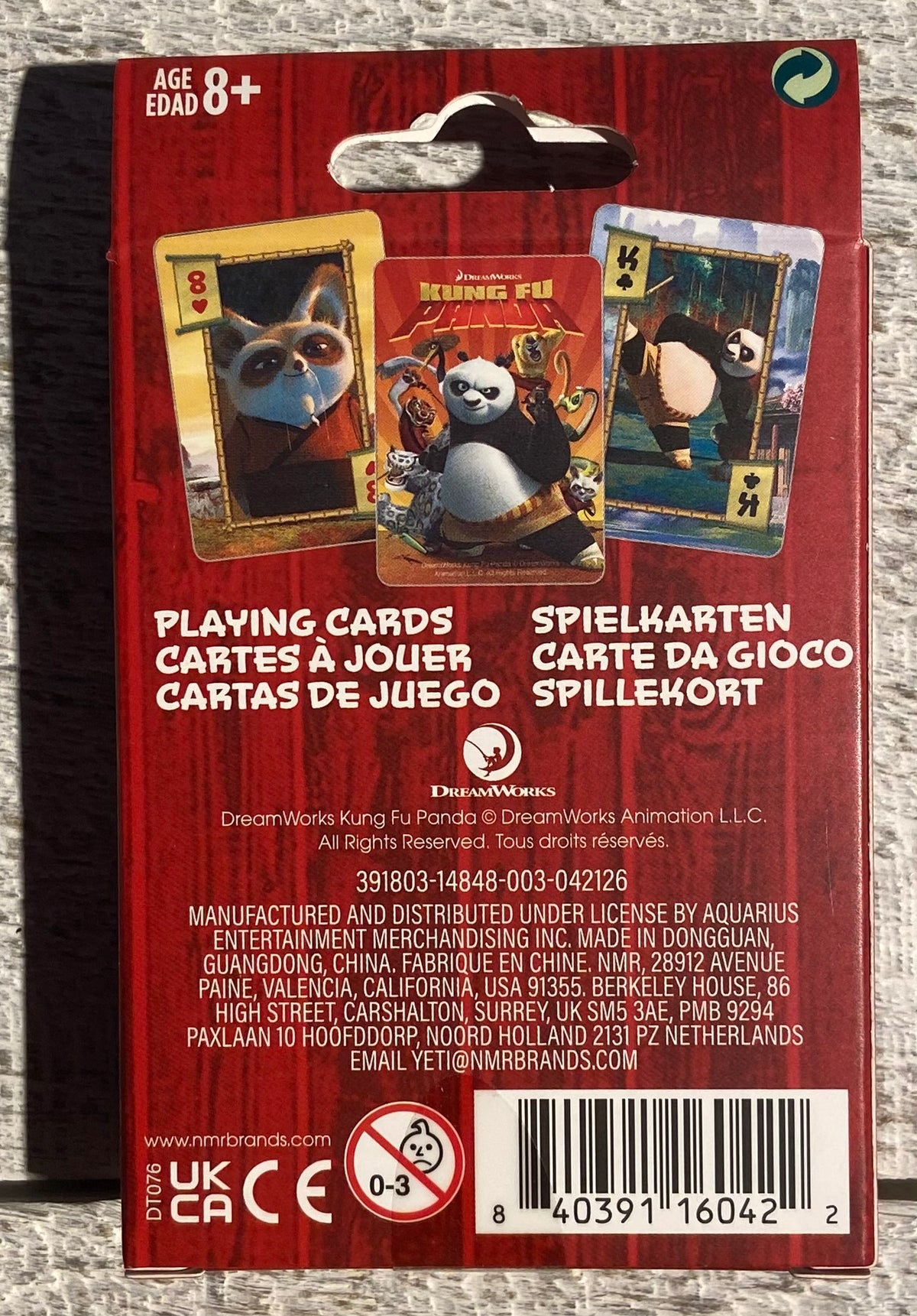 Kung Fu Panda - Playing Cards