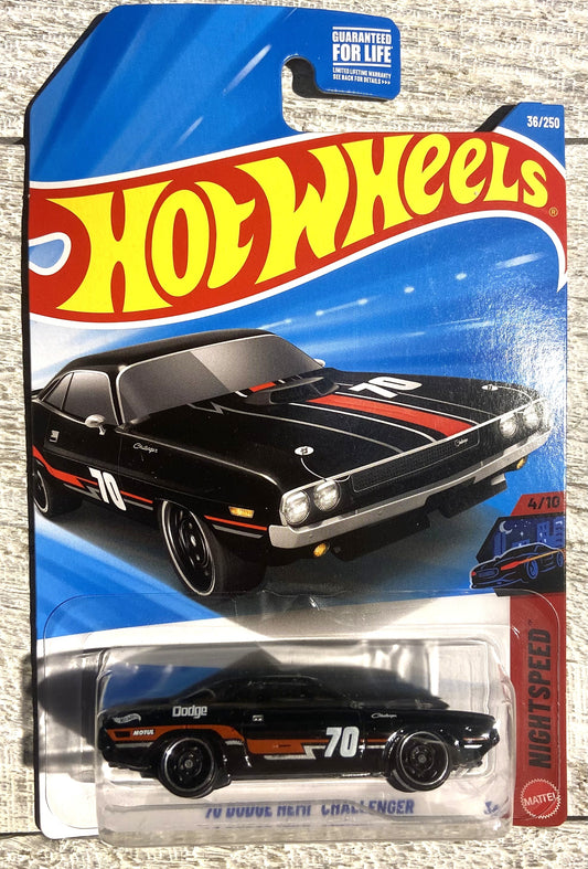 2026 Hot Wheels #36 70 Dodge Hemi Challenger BLACK