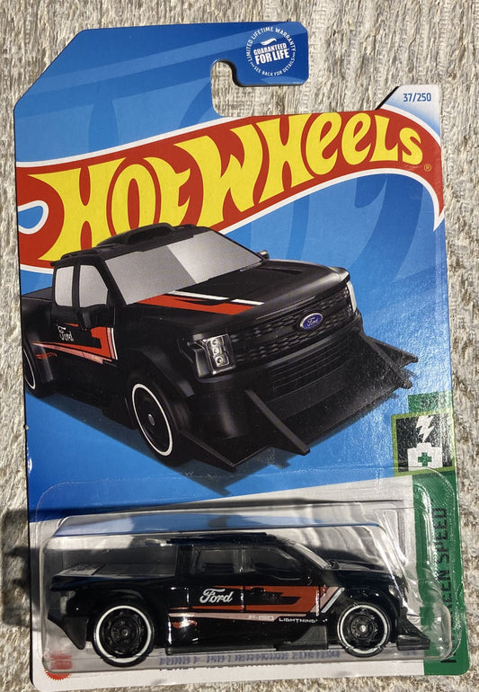 2024 Hot Wheels #37 Ford F-150 Lightning Custom BLACK