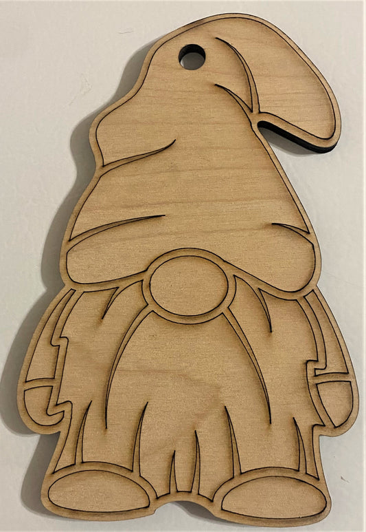 Ready to Paint Plywood Shape - Gnome - S039