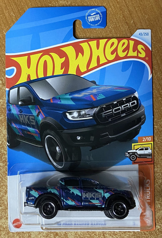 2024 Hot Wheels #43 19 Ford Ranger Raptor BLUE