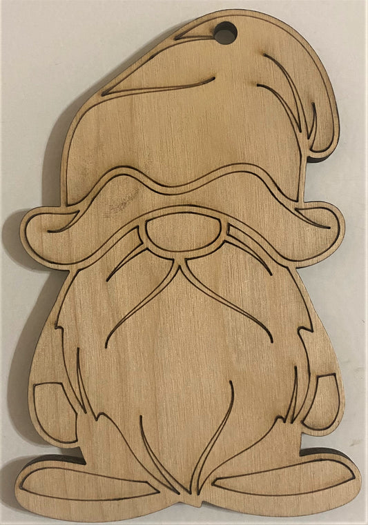 Ready to Paint Plywood Shape - Gnome - S043