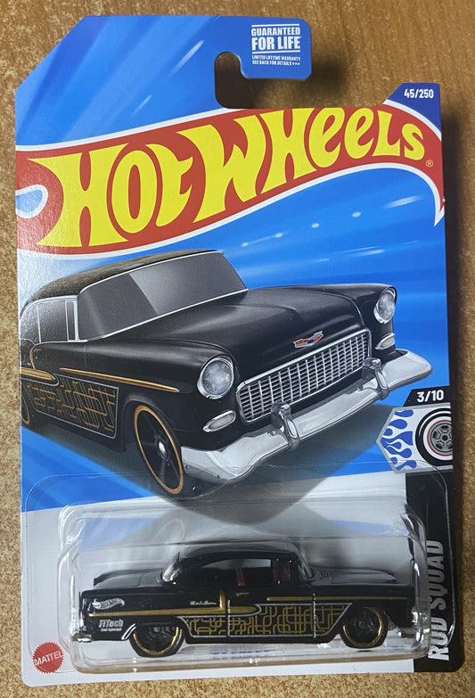 2025 Hot Wheels #45 55 Chevy BLACK