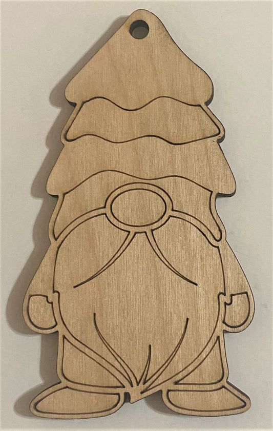 Ready to Paint Plywood Shape - Gnome - S045