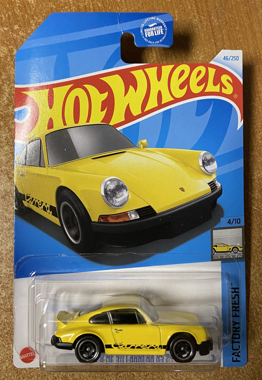 2024 Hot Wheels #46 Porsche 911 Carrera RS 2.7 YELLOW