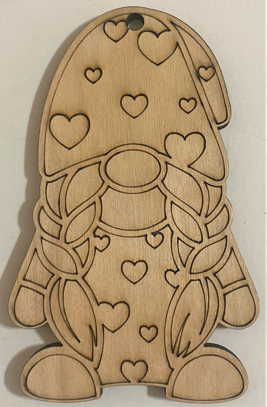 Ready to Paint Plywood Shape - Gnome - S048