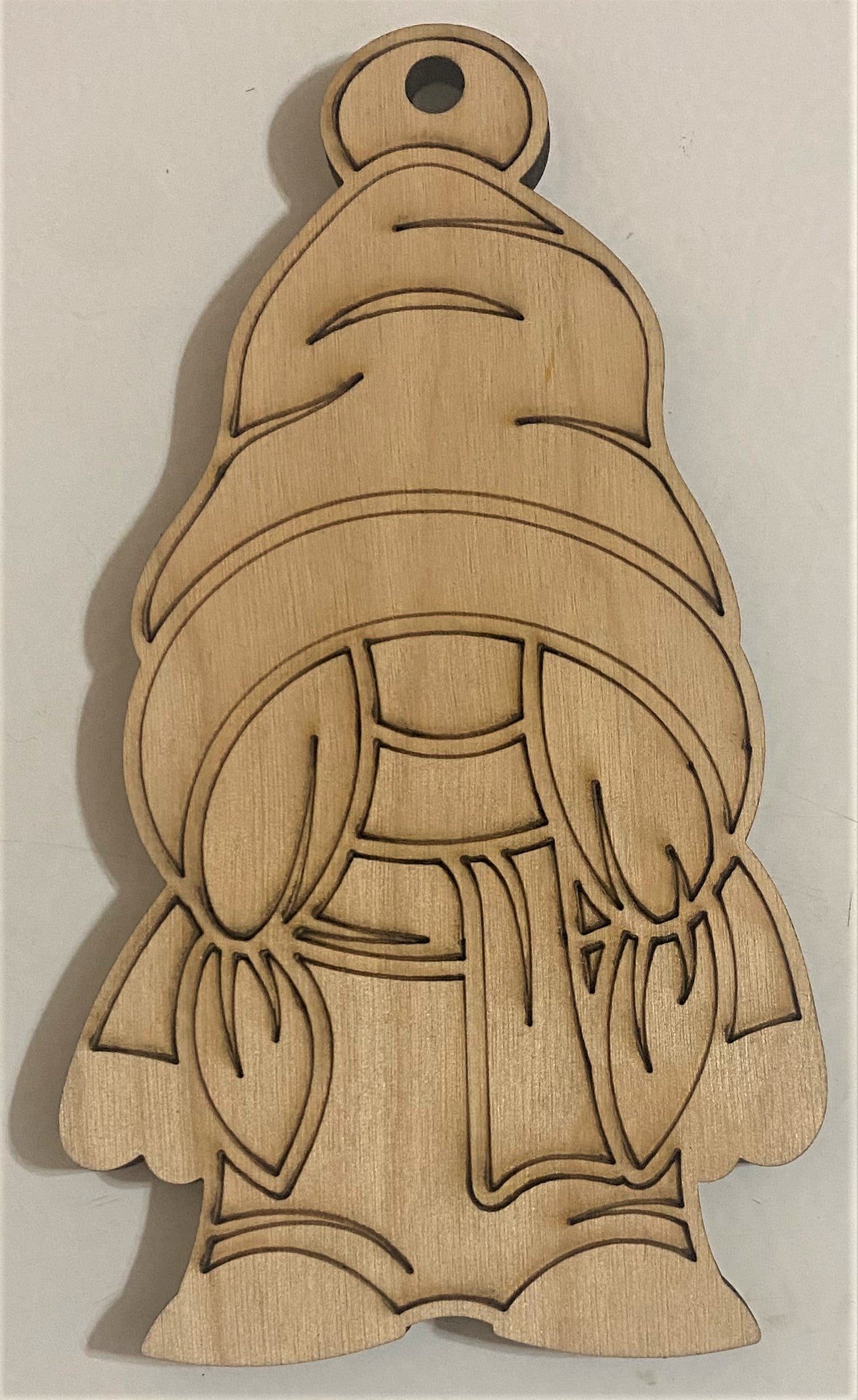 Ready to Paint Plywood Shape - Gnome - S049