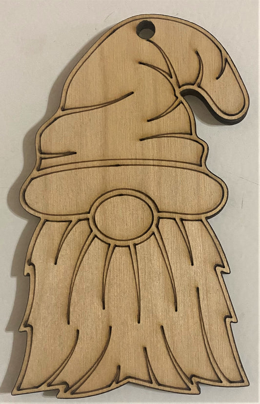 Ready to Paint Plywood Shape - Gnome - S050