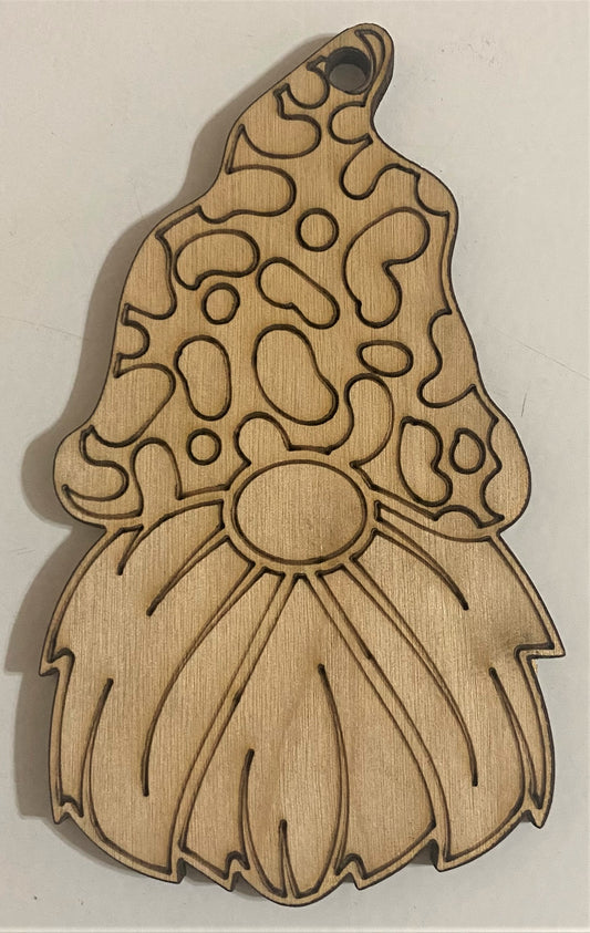Ready to Paint Plywood Shape - Gnome - S051