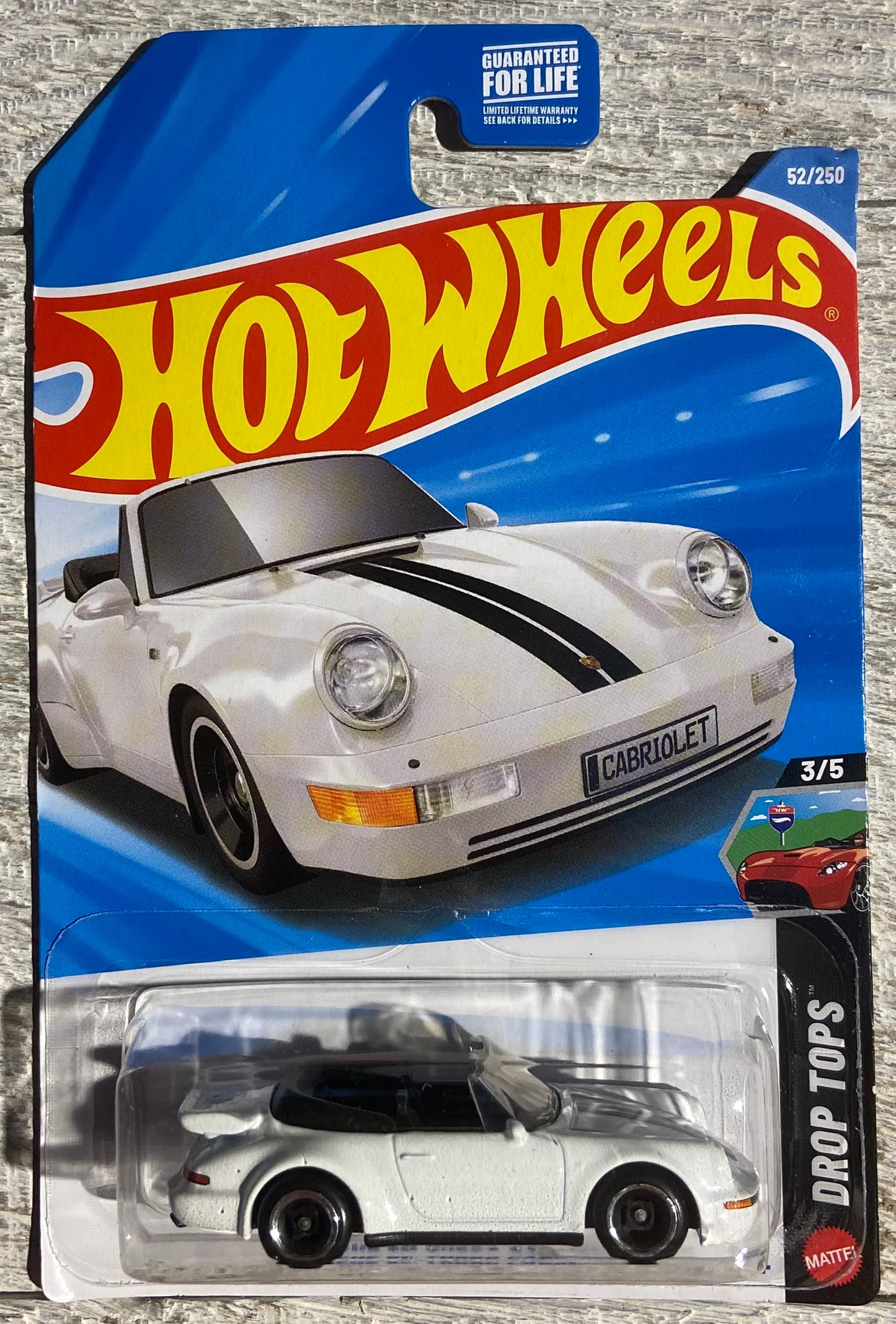 2026 Hot Wheels #52 Porsche 911 Turbo Cabriolet WHITE