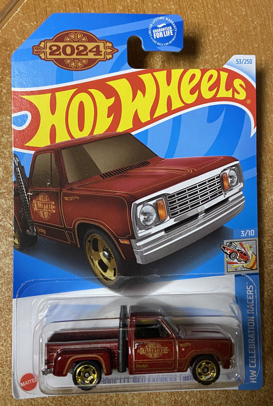 2024 Hot Wheels #53 1978 Dodge Lil Red Express Truck RED