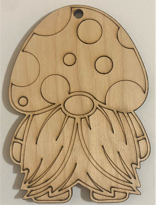 Ready to Paint Plywood Shape - Gnome - S055