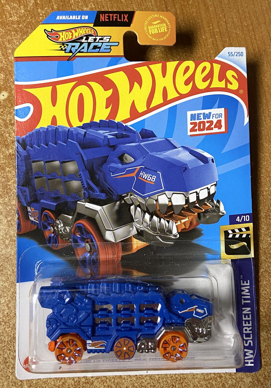 2024 Hot Wheels #55 HW Ultimate T-Rex Transporter BLUE