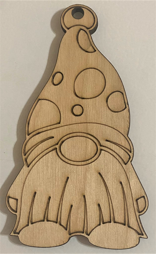 Ready to Paint Plywood Shape - Gnome - S056