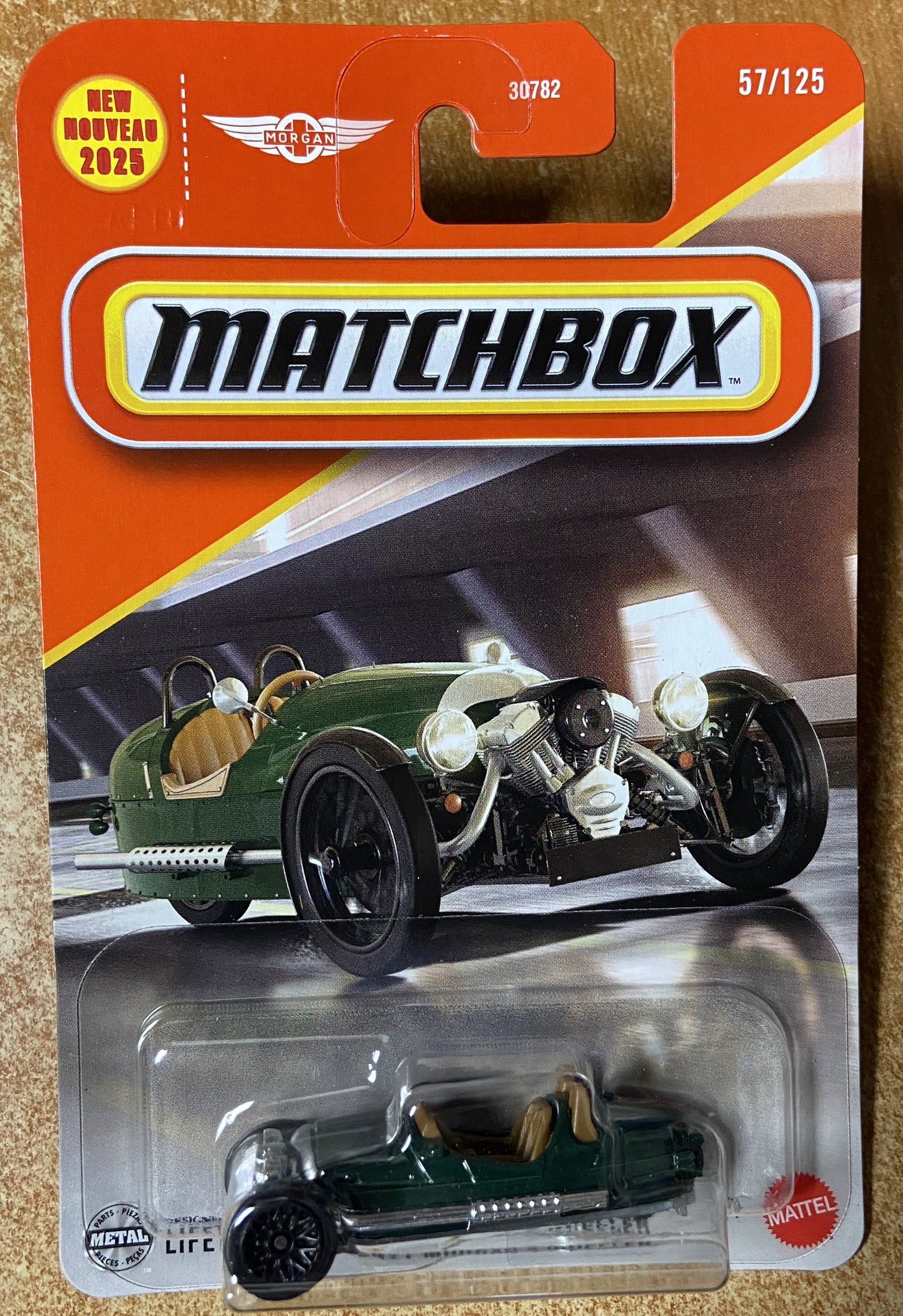 2025 Matchbox #57 2021 Morgan 3-Wheeler
