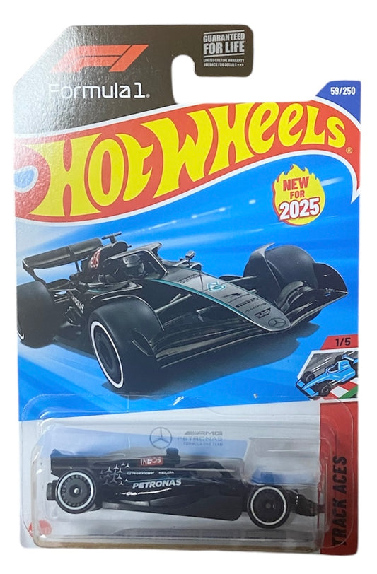 2025 Hot Wheels #59 Mercedes AMG Petronas Formula One BLACK
