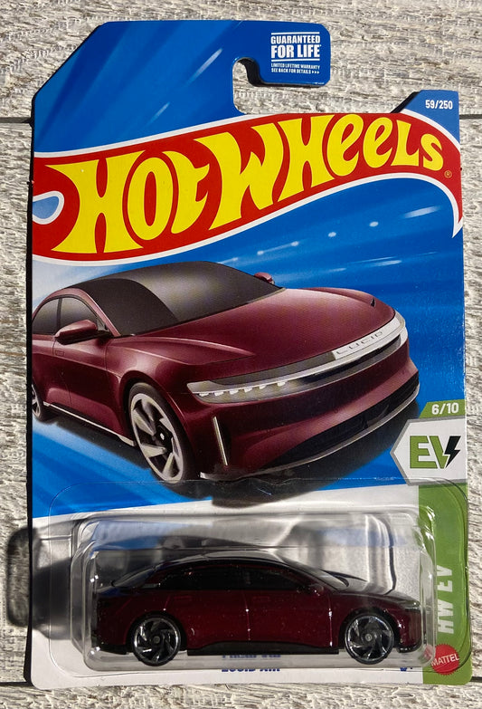 2026 Hot Wheels #59 Lucid Air Maroon