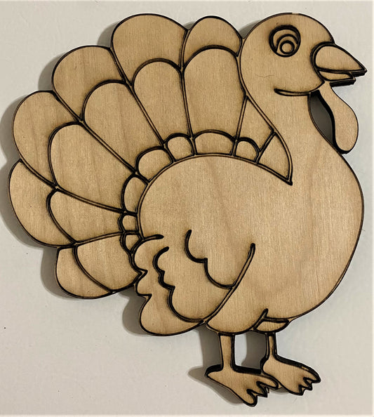 Ready to Paint Plywood Shape - Turkey - S061