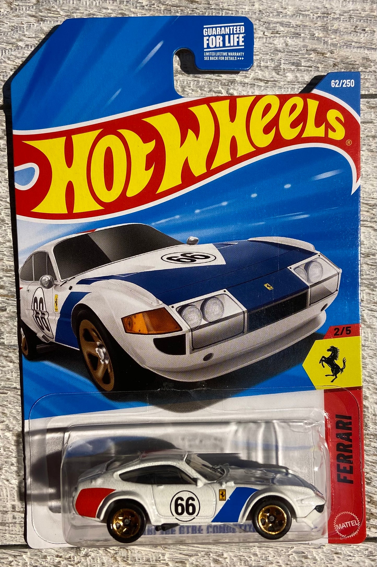 2026 Hot Wheels #62 Ferrari 365 GTB4 Competizone WHITE