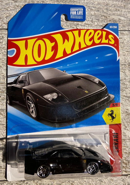 2026 Hot Wheels #63 Ferrari F40 Competizone BLACK