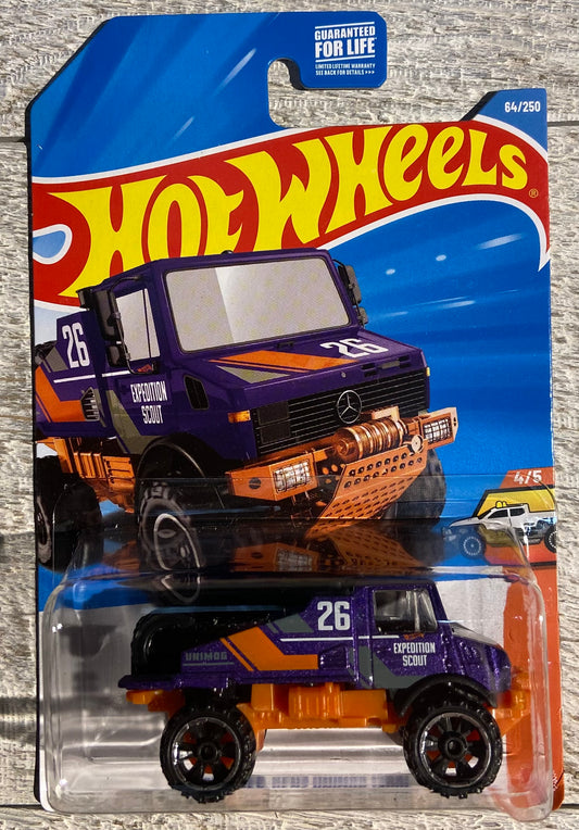 2026 Hot Wheels #64 Mercedes Benz Unimog 1300P PURPLE