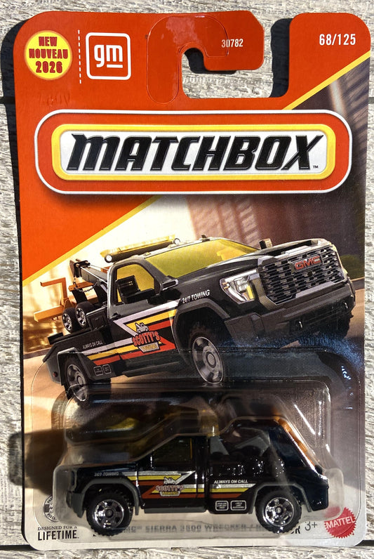 2026 Matchbox #68 2024 GMC Sierra 3500 Wrecker