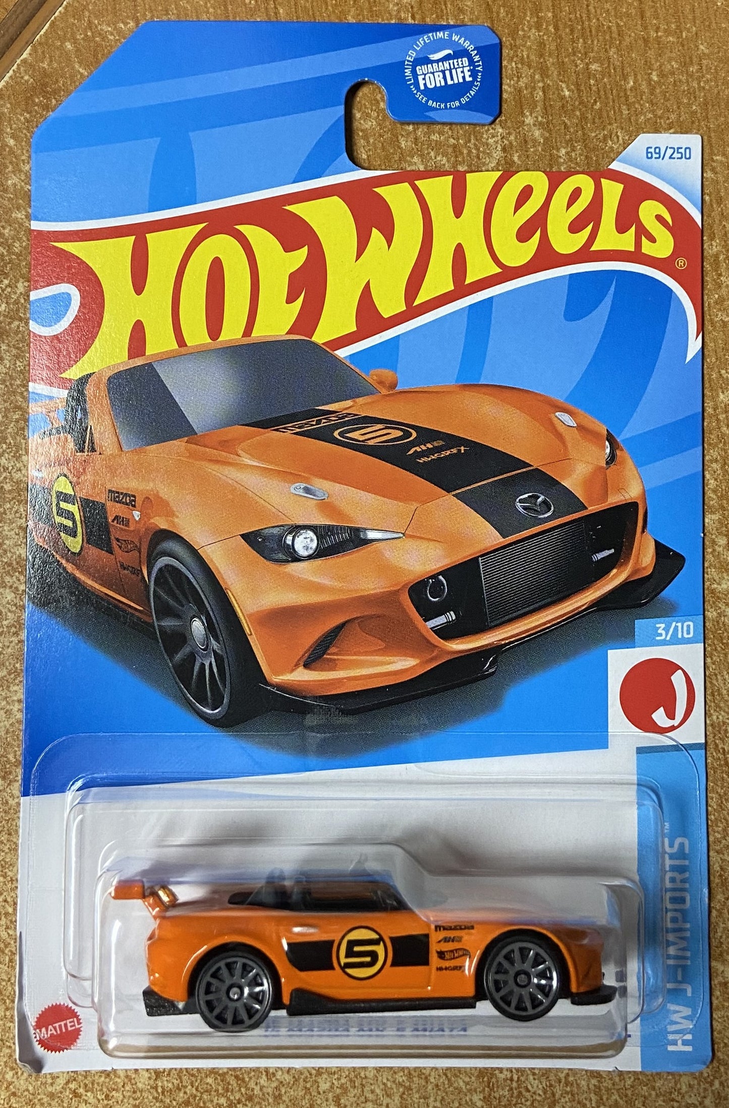 2024 Hot Wheels #69 15 Mazda MX-5 Miata ORANGE
