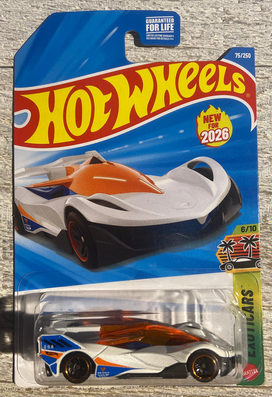 2026 Hot Wheels #75 X-Celeron WHITE