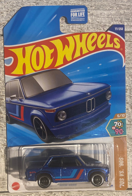 2025 Hot Wheels #77 BMW 2002 BLUE