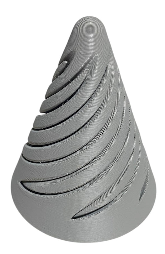 Pass Through Fidget Cone - 3-1/2" x 3" - Gray