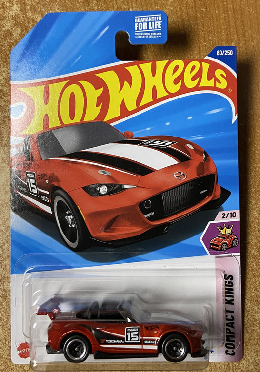 2025 Hot Wheels #80 15 Mazda MX-5 Miata RED