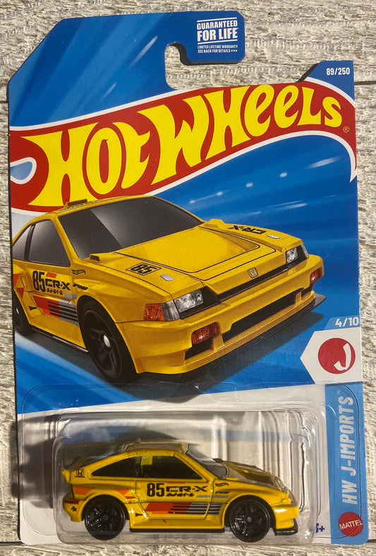 2026 Hot Wheels #89 1985 Honda CR-X YELLOW