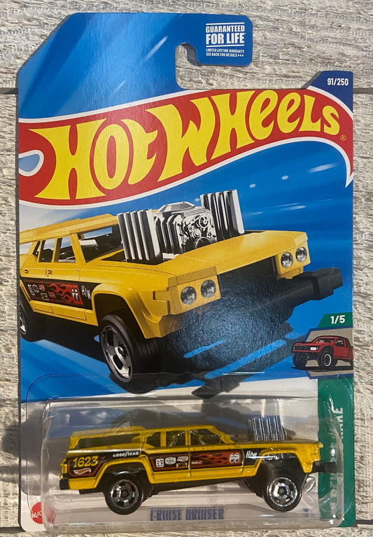 2025 Hot Wheels #91 Cruise Bruiser YELLOW