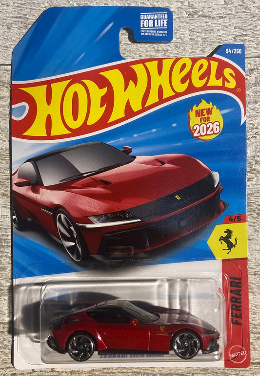 2026 Hot Wheels #94 Ferrari 12Clindri RED