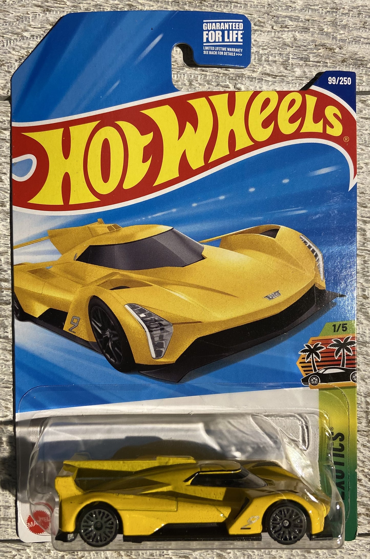 2025 Hot Wheels #99 Cadillac Project GTP Hypercar YELLOW