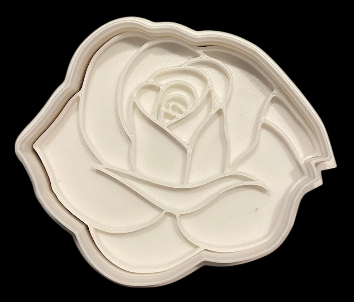 3D printed Cookie Cutter - 4" Rose