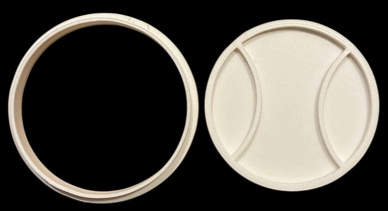 3D printed Cookie Cutter - 3.25" Baseball