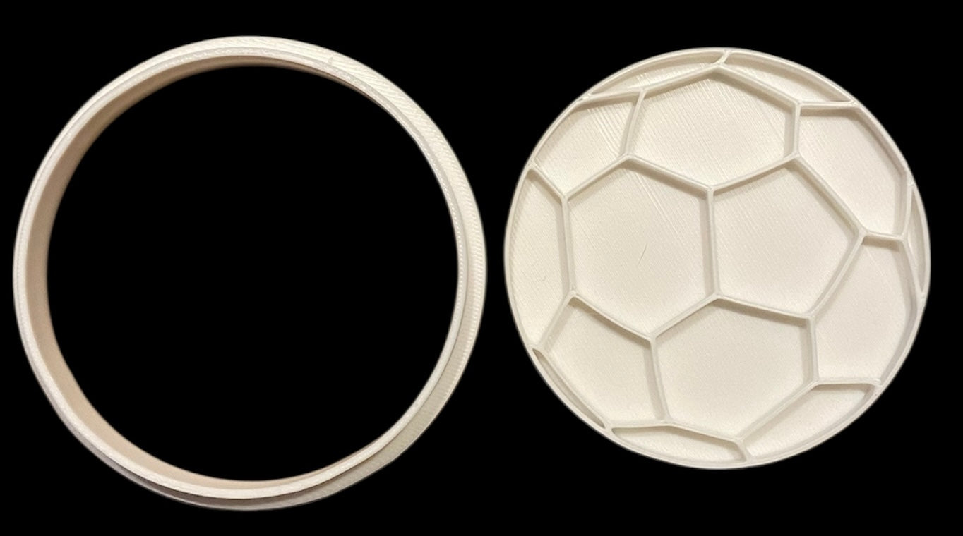 3D printed Cookie Cutter - 3.25" Soccer Ball