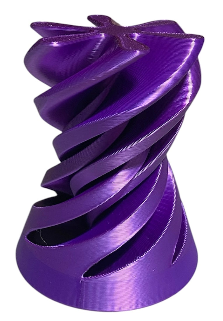 Pass Through Fidget Cone - 2-1/2" x 2" - Purple Silk