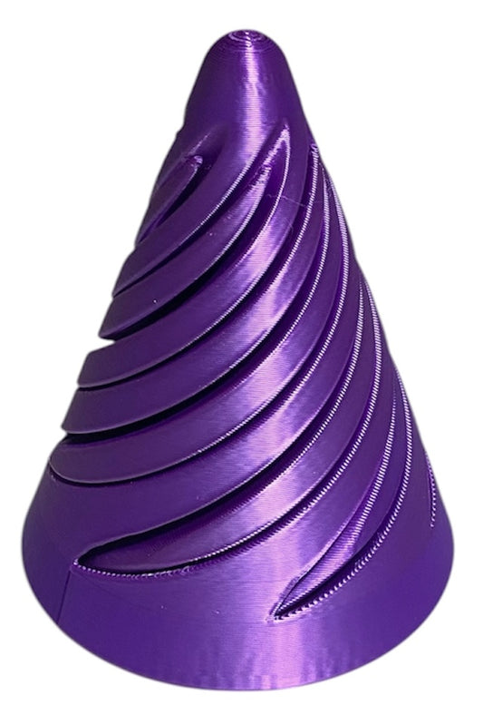 Pass Through Fidget Cone - 2-1/2" x 2" - Purple Silk