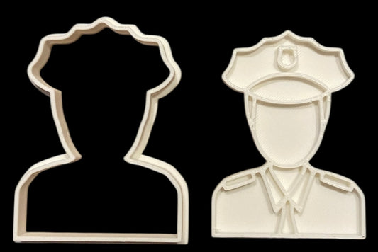 3D printed Cookie Cutter - 3.5" Policeman