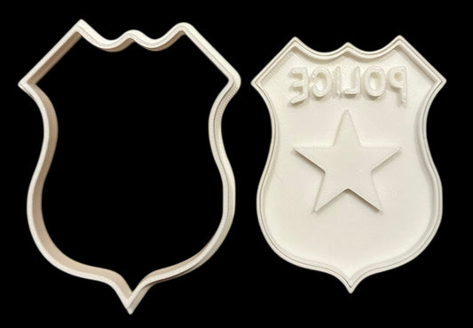 3D printed Cookie Cutter - 3.5" Police Badge