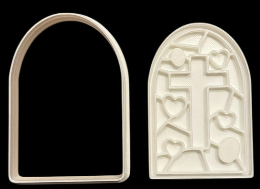 3D printed Cookie Cutter - 3.5" Easter Arch w/Cross