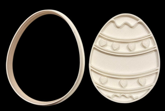 3D printed Cookie Cutter - 3.5" Easter Egg 2