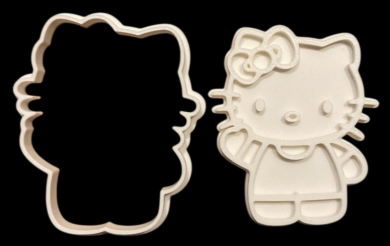 3D printed Cookie Cutter - 3.5" Hello Kitty
