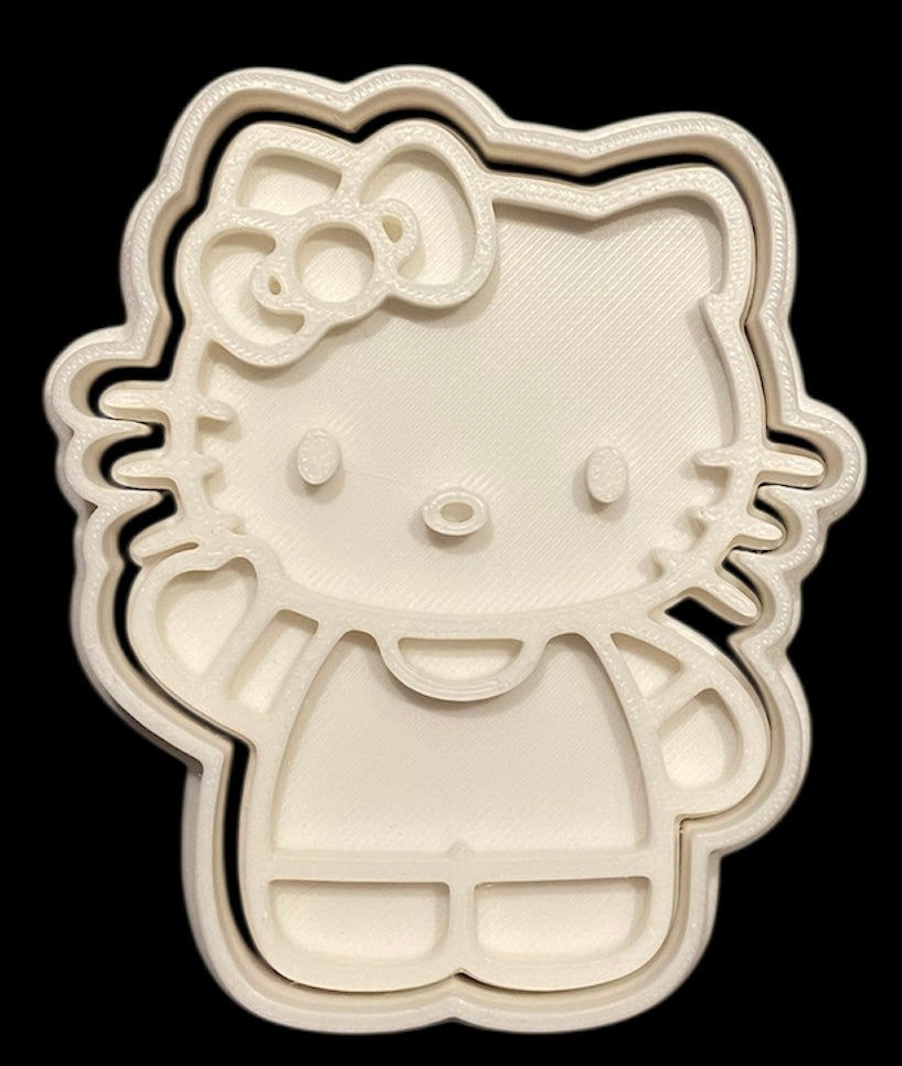3D printed Cookie Cutter - 3.5" Hello Kitty