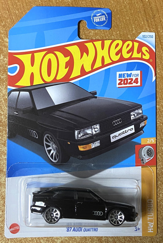 2024 Hot Wheels #102 87 Audi Quattro BLACK