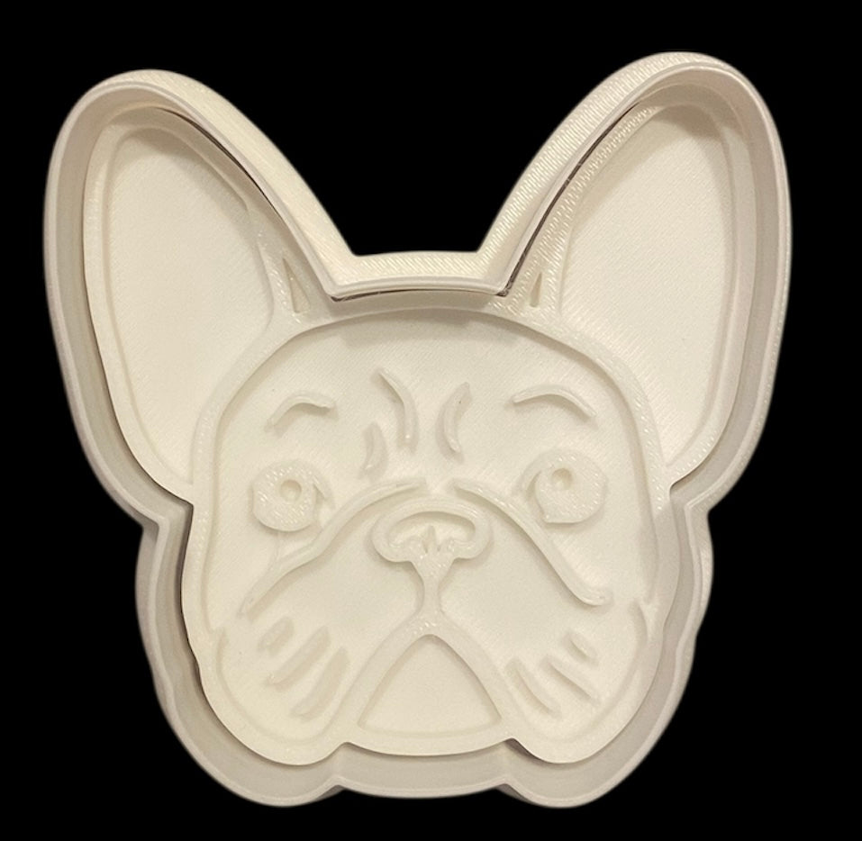 3D printed Cookie Cutter - 3.25" French Bulldog