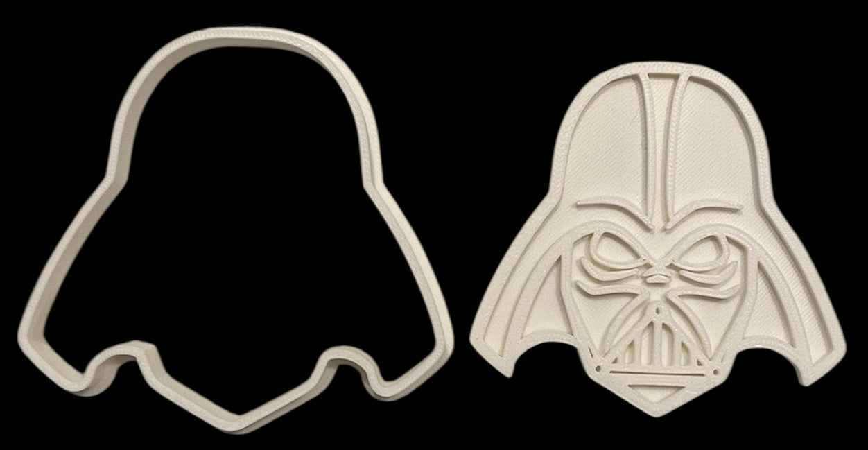 3D printed Cookie Cutter - 3.7" Darth Vader